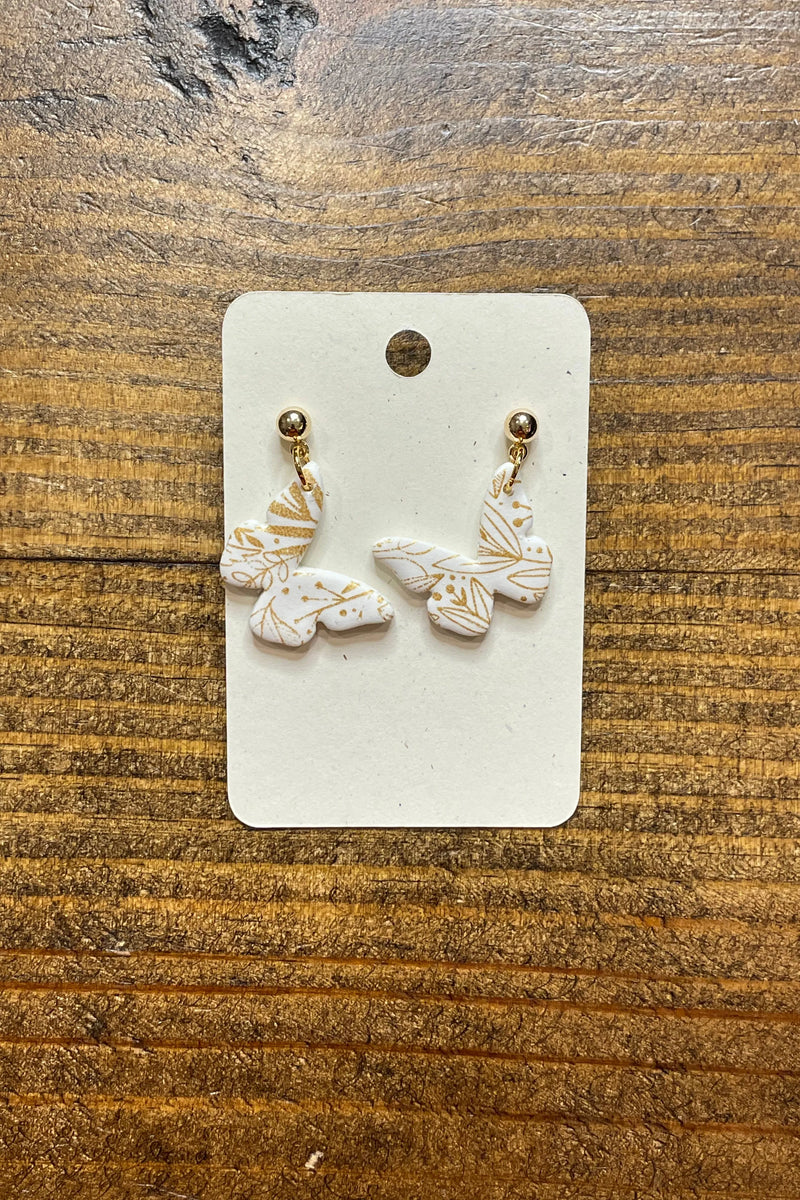 Clay Butterfly Earrings