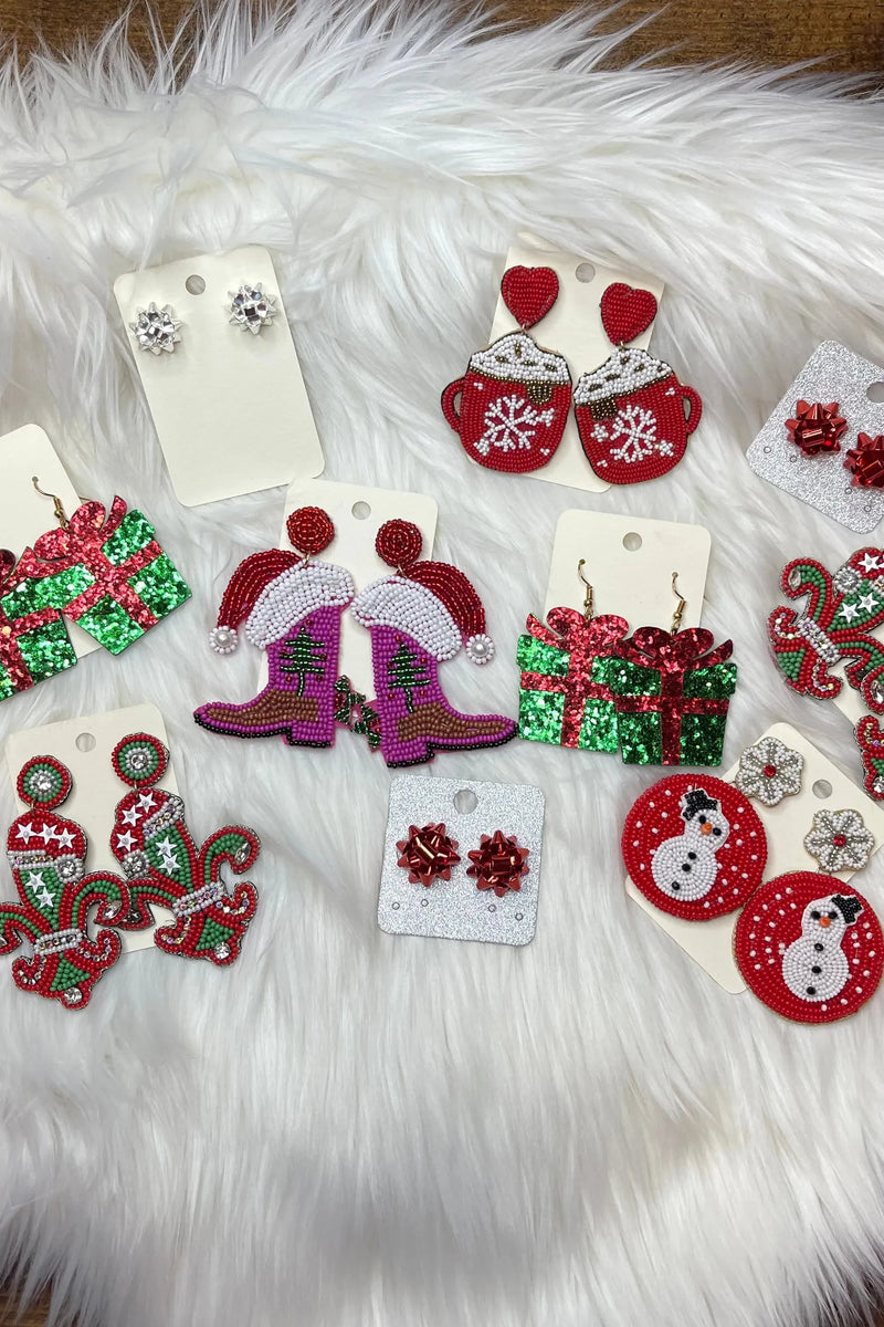 Beaded Hot Cocoa earrings