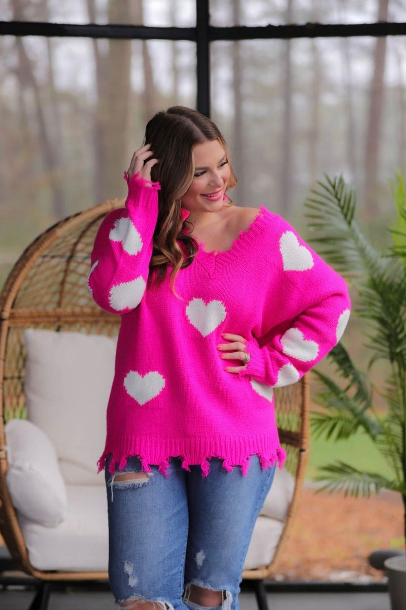 Sugar Cakes Heart Sweater