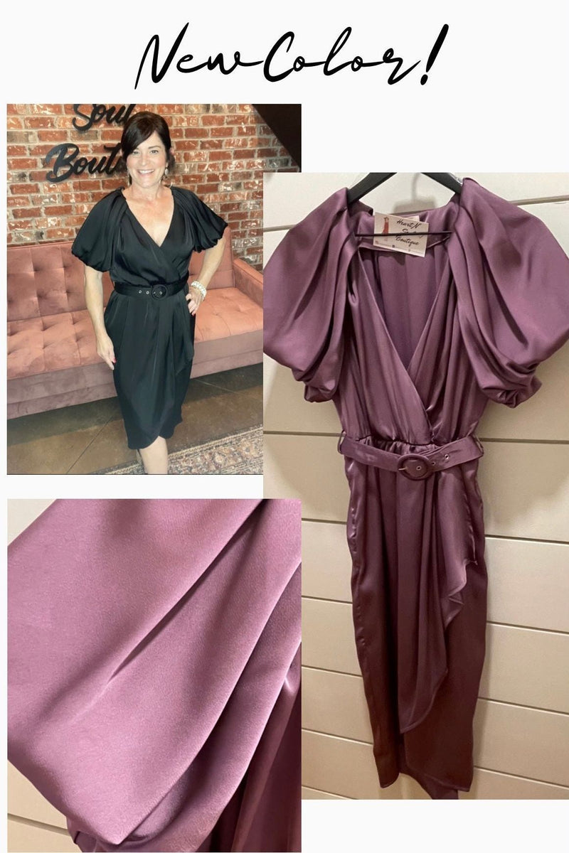 Chantelle Satin Wrap Dress