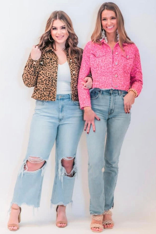 Lennon Leopard Denim Jacket